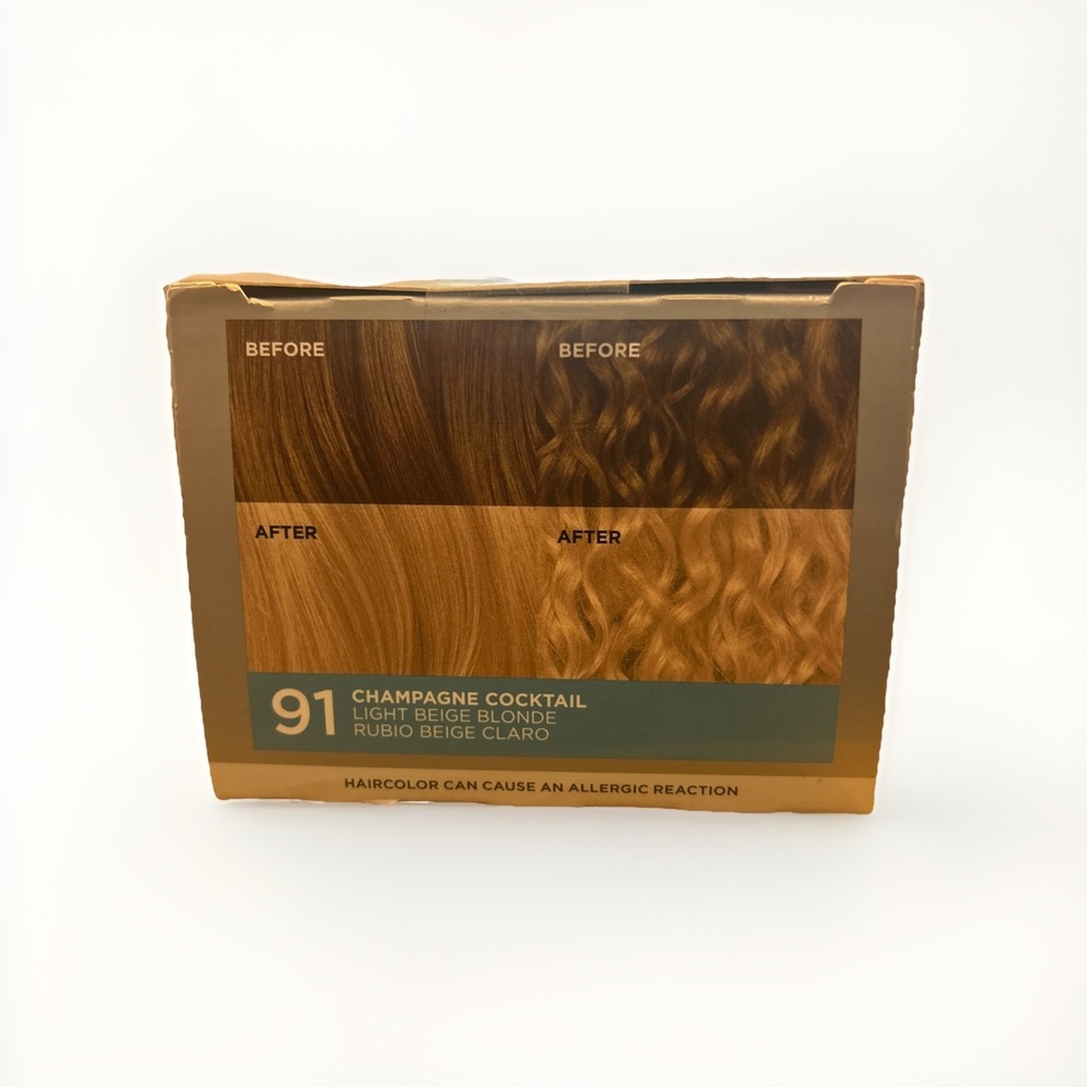 L'Oreal Paris Feria Multi-Faceted Shimmering Permanent Hair Color, 91 Champagne - Picture 5 of 6